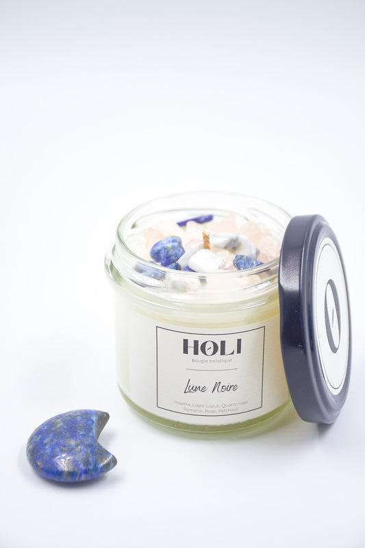 Bougie Lune Noire - Romarin & Lapis-Lazuli